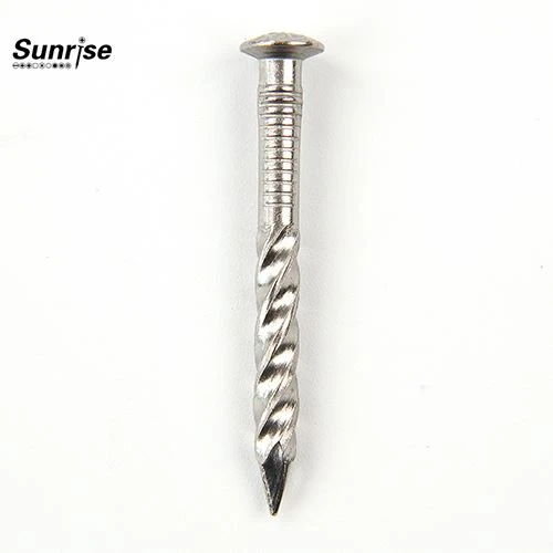 Oval boshli Twist Shank vint