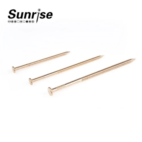 Flat Head Ring Shank Nails 1