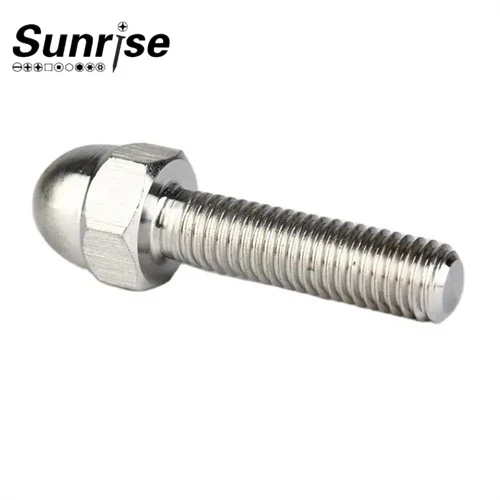 a2 a4 stainless steel hexagon dome ball head bolts m10 m8 plain finish 1