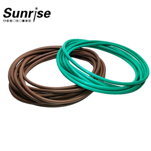 KAIRUITE Customized O rings seals of various sizes less than one meter in stock Brown Red Black Green 60-90 hardne 5