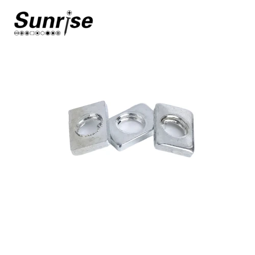 Customized plated zinc square stainless steel aluminium spring nuts 2