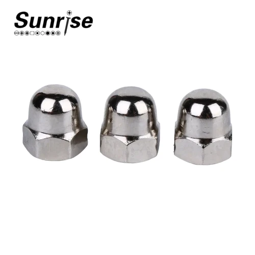 High hardness SUS 304 hex domed cap nuts for hardware industry 2