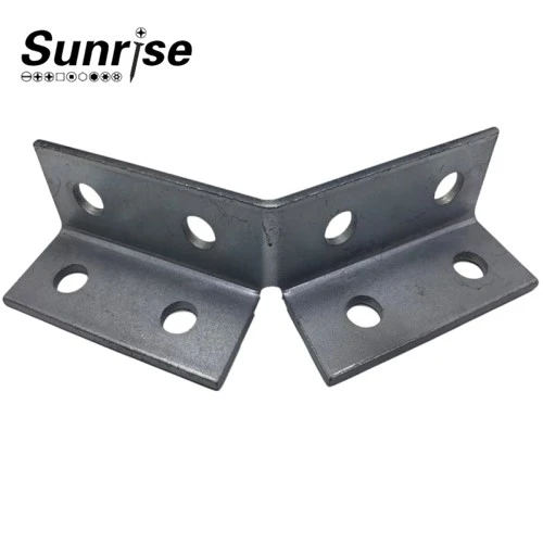 8 Hole 90 Degrees Angle Connector Bracket Strut Channel Corner Angle Unistrut Channel Fitting Strut -- 4